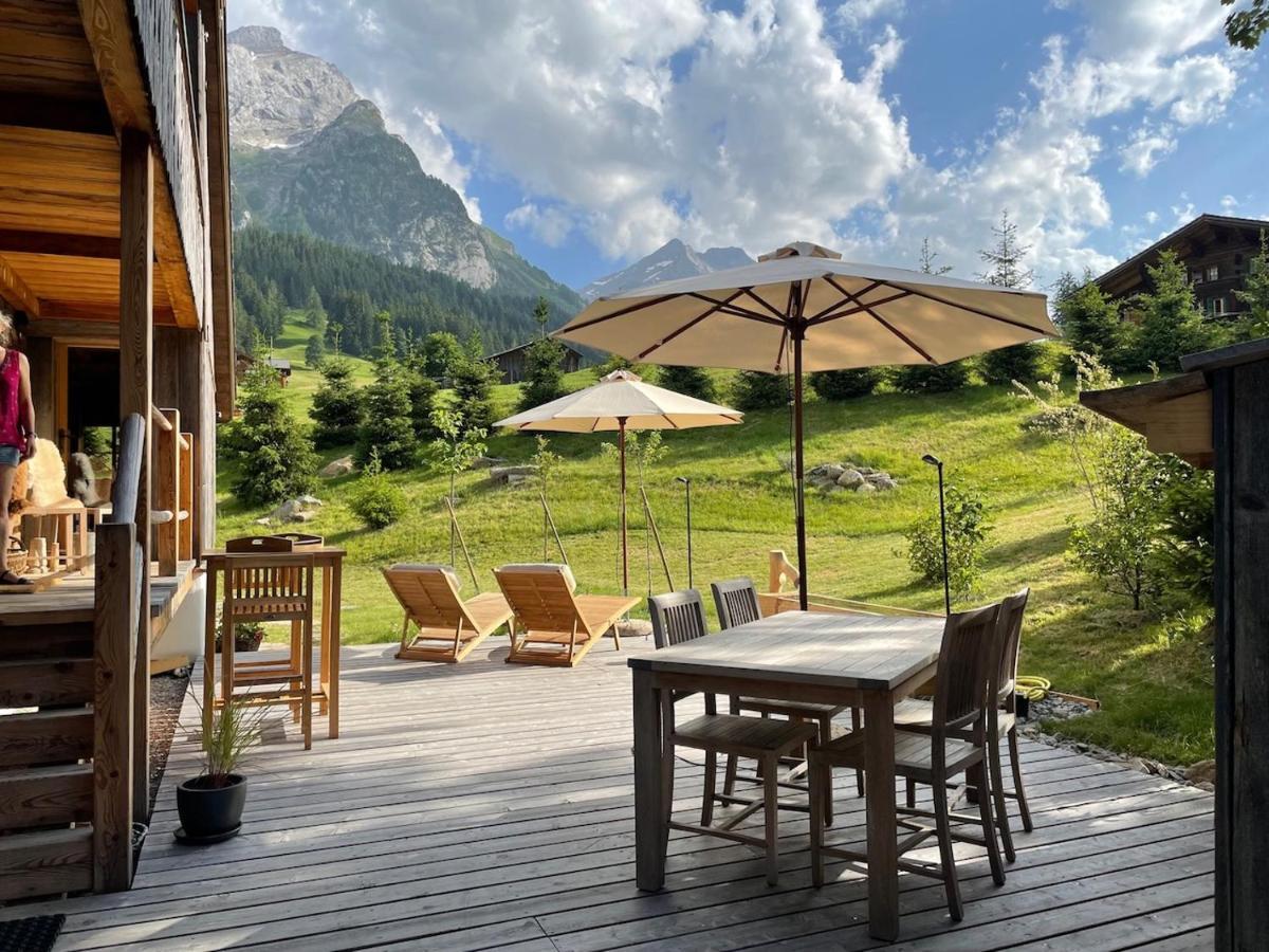 Alpen Charme - Chalet D'Hotes Et Spa Gsteig ภายนอก รูปภาพ