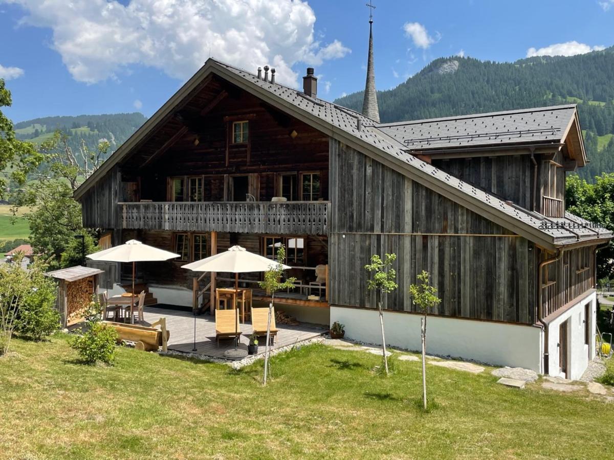 Alpen Charme - Chalet D'Hotes Et Spa Gsteig ภายนอก รูปภาพ