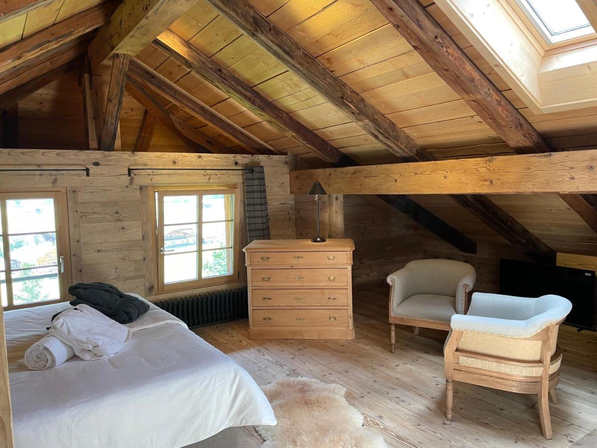 Alpen Charme - Chalet D'Hotes Et Spa Gsteig ภายนอก รูปภาพ